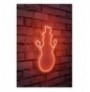 Dekor muri LED plastik Snowman - Red Red