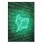 Dekor muri LED plastik Merry Christmas - Green Green