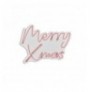 Dekor muri LED plastik Merry Christmas - Pink Pink