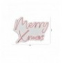 Dekor muri LED plastik Merry Christmas - Pink Pink