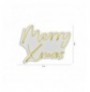 Dekor muri LED plastik Merry Christmas - Yellow Yellow