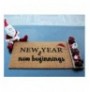 Coco Doormat New Year New Beginnings Brown Black