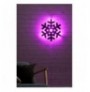 Dekor muri LED Snowflake 2 - Pink Pink