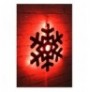 Dekor muri LED Snowflake 2 - Red Red