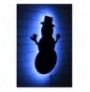 Dekor muri LED Snowman 2 - Blue Blue