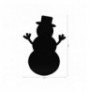 Dekor muri LED Snowman 2 - Blue Blue