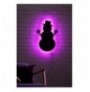 Dekor muri LED Snowman 2 - Pink Pink