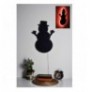 Dekor muri LED Snowman 2 - Red Red