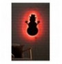 Dekor muri LED Snowman 2 - Red Red