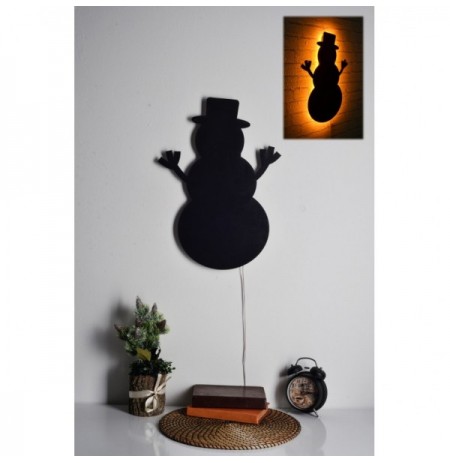 Dekor muri LED Snowman 2 - Yellow Yellow