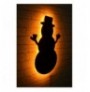 Dekor muri LED Snowman 2 - Yellow Yellow