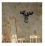 Dekor muri metalik Deer Metal Decor Black