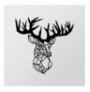 Dekor muri metalik Deer Metal Decor Black