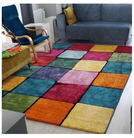 Tapet (120 x 170) Conceptum Hypnose Renkli Kare Multicolor