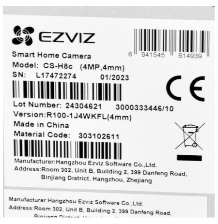 Ezviz H8C 4 MP 2K IP Camera