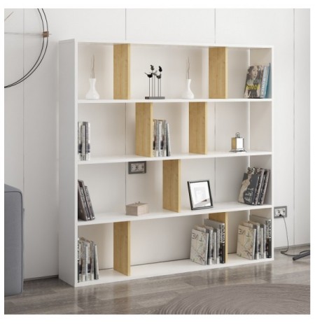 Raft Librash Kalune Design Hodbi - White, Oak Oak White