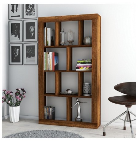 Raft Librash Kalune Design Güldem Bookshelf - Baroque Walnut Baroque Walnut