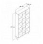 Raft Librash Kalune Design Firuze Bookshelf - White