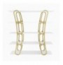 Raft Librash Kalune Design Adar - White, Gold White Gold