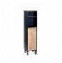 Raft Librash Kalune Design Black Bookcase Multicolor