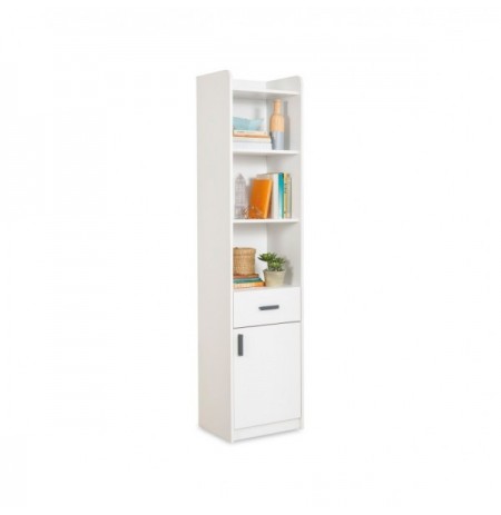 Raft Librash Kalune Design White Bookcase Multicolor