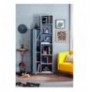 Raft Librash Kalune Design Trio Bookcase With Storage Multicolor