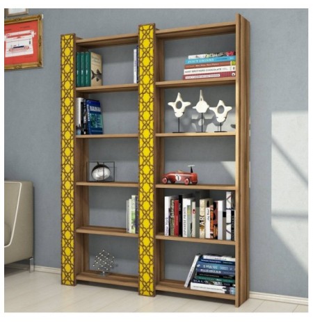 Raft Librash Kalune Design City 2 - Walnut, Yellow Walnut Yellow