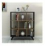 Raft Librash Kalune Design Cansu - Walnut, Black, Marble v2 Black Marble Walnut