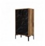 Raft kepucesh Kalune Design Prag - Walnut, Black Marble Walnut Black