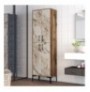 Raft multifunksional Kalune Design Berlin A - Walnut, White Marble Walnut White