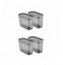 Set kuti organizuese ( 4 Pc ) Hermia BNMSRGAR04-12 Anthracite