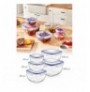 Set tasa ( 5 Pc ) Hermia 30144 Transparent