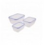 Set kuti organizuese ( 3 Pc ) Hermia 30147 Transparent