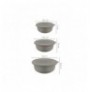 Set tasa ( 3 Pc ) Hermia YUVBEI03-124 Grey