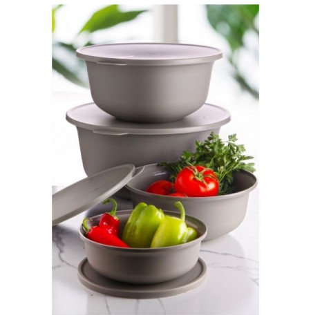 Set tasa ( 4 Pc ) Hermia YUVBEI04-1248 Grey