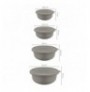 Set tasa ( 4 Pc ) Hermia YUVBEI04-1248 Grey