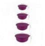 Set tasa ( 4 Pc ) Hermia YUVPUR04-1248 Purple