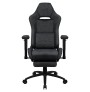 Aerocool Royalslategr Premium Ergonomic Gaming Chair Legrests Aerosuede Technology Grey