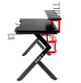 Huzaro Hero 5.0 computer desk Black, Red