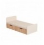 Krevat Tek Kalune Design Newra - Atlantic Pine, Beige