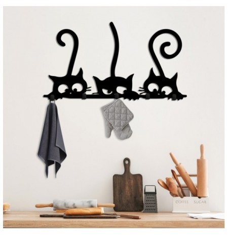 Varese muri metalike Wallity Hidden Cats Black