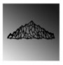 Varese muri metalike Wallity Striped Mountains Black