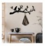 Varese muri metalike Wallity Escaped Birds Black