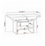 Tavoline Mesi transformer Stanton 108 (Sonoma oak)