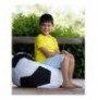 Bean Bag Football Kids Pouf - Black, White BlackWhite