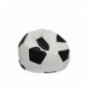 Bean Bag Football Kids Pouf - Black, White BlackWhite