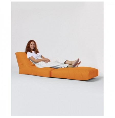 Bean Bag Siesta Sofa Bed Pouf - Orange Orange