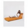 Bean Bag Siesta Sofa Bed Pouf - Orange Orange