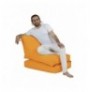 Bean Bag Siesta Sofa Bed Pouf - Orange Orange