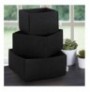 Set kuti organizues ( 3 Pc ) Mioli Decor HMY - 6269 Black